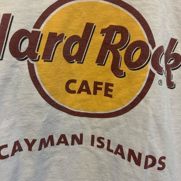 Vintage Hard Rock Cafe Cayman Islands white logo tee in a size XS. Classic! - Picture 3 of 5